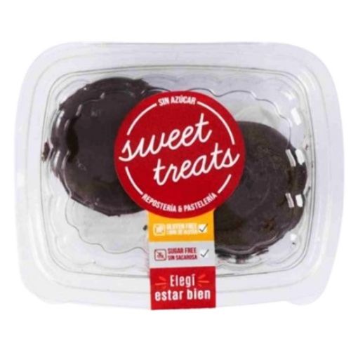 Imagen de ALFAJORES SWEET TREATS CUBIERTOS DE CHOCOLATE SIN AZUCAR 86.00 G