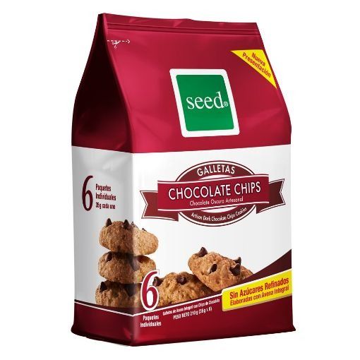 Imagen de GALLETA SEED DE AVENA CHOCOLATE CHIPS 6 UND 210 g 