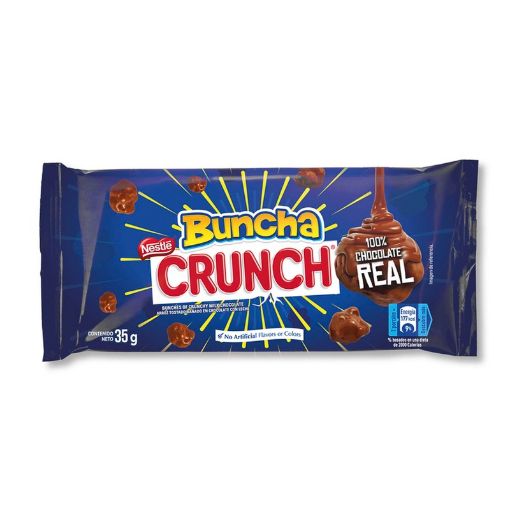 Imagen de ARROZ TOSTADO BAÑADO EN CHOCOLATE NESTLE BUNCHA CRUNCH 35 G