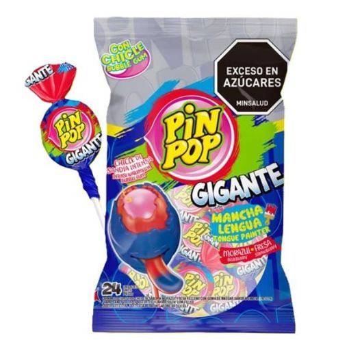 Imagen de PALETA PIN POP TONGUE PAINTER SURTIDA 24 UND 360 G
