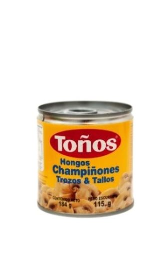 Imagen de CHAMPIÑÓN TONOS REBANADO LATA 115 G