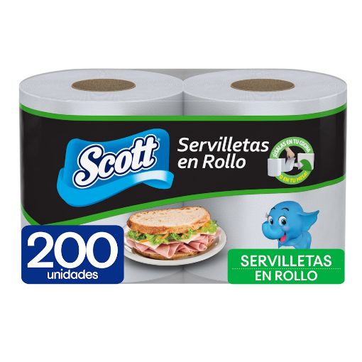 Imagen de SERVILLETAS SCOTT EN ROLLO 200 UND