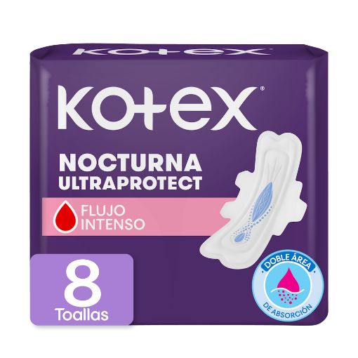 Imagen de TOALLAS FEMENINAS KOTEX NOCTURNA ALAS 8 UND