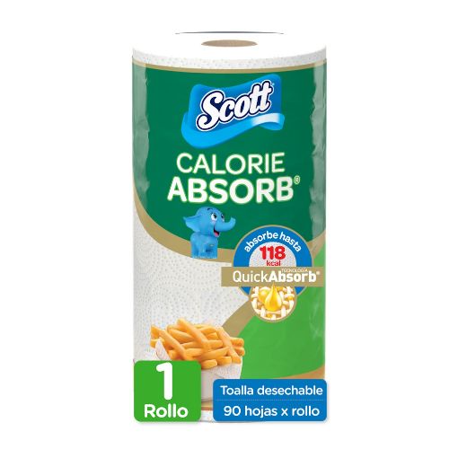 Imagen de TOALLA COCINA  SCOTT  CALORIE ABSORB 90 HOJAS 