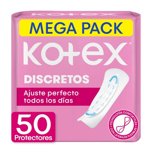 Imagen de PROTECTORES FEMENINOS KOTEX DIARIOS ULTRAFLEXIBLE 50 UND