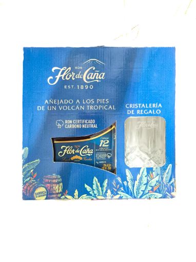 Imagen de OFERTA LICOR FLOR DE CAÑA 12 AÑOS 750 ML+VASO 