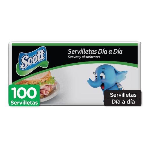 Imagen de SERVILLETA SCOTT BLANCA 100.00 UND