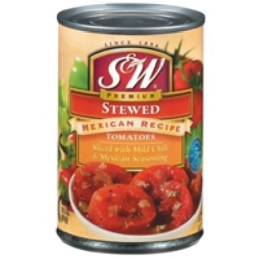 Imagen de TOMATE S&W COCIDO EN TROZOS MEXICANO LATA  411.00 G