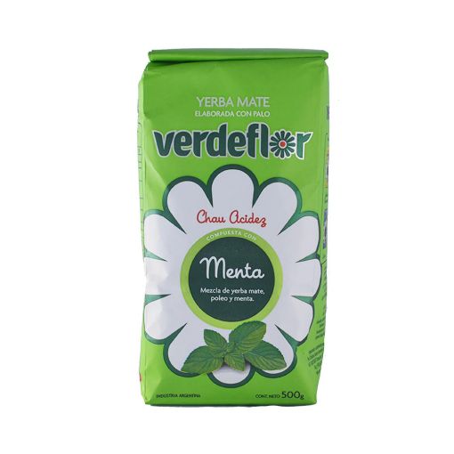 Imagen de BEBIDA VERDEFLOR YERBA MATE MENTA  500.00 ML