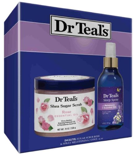 Imagen de SET DR TEALS SPRAY PARA DORMIR CON MELATONINA 177 ML+ EXFOLIANT 538.00 ML