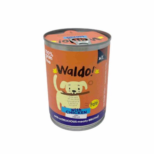 Imagen de ALIMENTO HÚMEDO WALDO PATÉ CON POLLO PARA PERRO ADULTO LATA  375.00 G