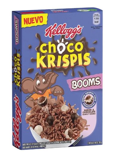 Imagen de CEREAL DE ARROZ KELLOGGS CHOCO KRISPIS SABOR CHOCOLATE CON BOOMS CAJA 310.00 G