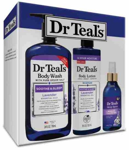 Imagen de SET DR TEALS JABÓN CORPORAL 710 ML+ CREMA CORPORAL 532 ML + SPRAY PARA DORMIR  177 ML