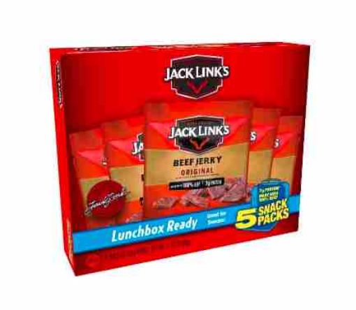 Imagen de CARNE SECA JACK LINK`S ORIGINAL CAJA 5 UND 89.00 G