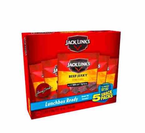 Imagen de CARNE SECA  JACK LINK`S TERIYAKI CAJA 5 UND 89.00 G