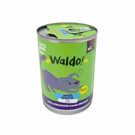 Imagen de ALIMENTO HÚMEDO WALDO PATÉ CON PATO PARA PERRO ADULTO LATA  375.00 G