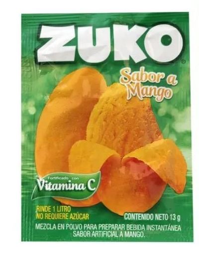 Imagen de BEBIDA ZUKO EN POLVO MANGO 13 G