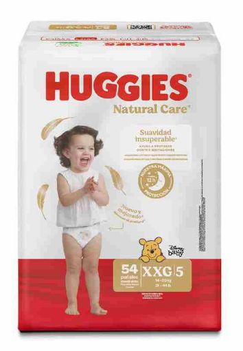 Imagen de PAÑAL HUGGIES NATURAL CARE DESECHABLE TALLA XXG|5 54.00 UND