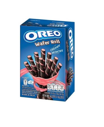 Imagen de BARQUILLO OREO WAFER ROLL FRESA  50.00 G