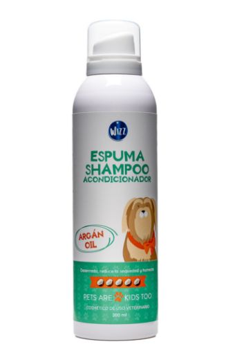 Imagen de ESPUMA SHAMPOO ACONDICIONADOR WIZZ PARA PERRO 3 EN 1 COCO 200.00 ML