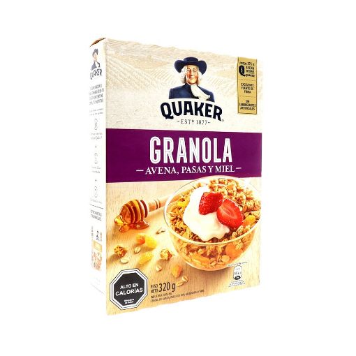 Imagen de GRANOLA QUAKER AVENA, PASAS & MIEL 320.00 G