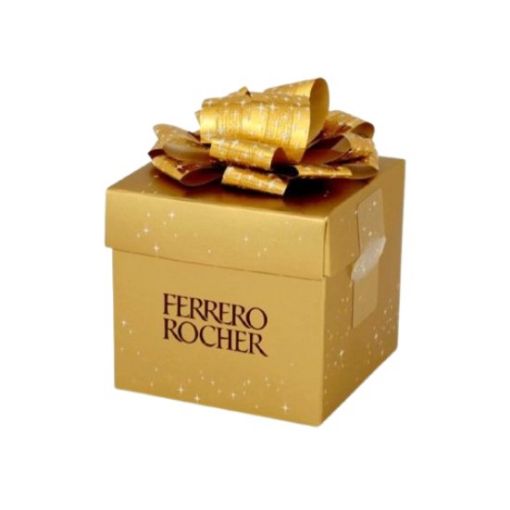 Imagen de CHOCOLATE FERRERO ROCHER CAJA DORADA 75 G 6 UND