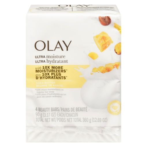 Imagen de JABON DE TOCADOR OLAY ULTRA MOSTURE CON SHEA BUTTER 4 UND  360.00 G