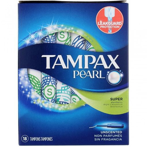 Imagen de TAMPONES FEMENINOS TAMPAX PEARL SUPER 18.00 UND