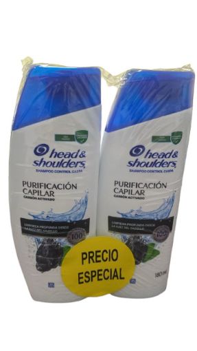 Imagen de OFERTA  HEAD & SHOULDERS PRECIO ESPECIAL PURIFICACIÓN CAPILAR - 2 UND SHAMPOO 180 ML 