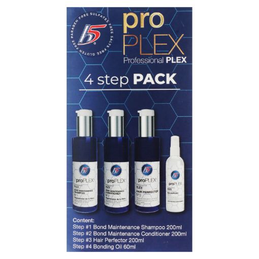 Imagen de TRATAMIENTO H5 PRO PLEX SHAMPOO 200 ML+ACONDICIONADOR 200 ML+PERFECTOR 200 UND ML+SUERO 60 ML 