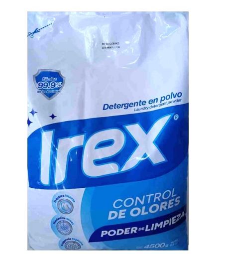 Imagen de DETERGENTE EN POLVO IREX CONTROL DE OLORES 4500.00 G