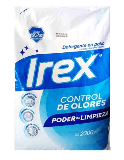 Imagen de DETERGENTE EN POLVO IREX CONTROL DE OLORES 2300.00 G