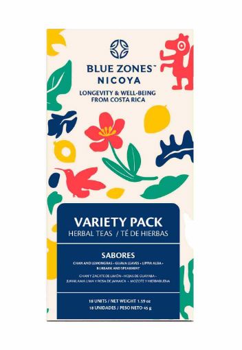 Imagen de TÉ DE HIERBAS AROMATICAS BLUE ZONES SURTIDO 18 UND 45.00 G