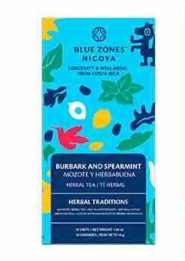 Imagen de TÉ DE HIERBAS AROMATICAS BLUE ZONES MOZOTE & HIERBA BUENA 18 UND 45.00 G