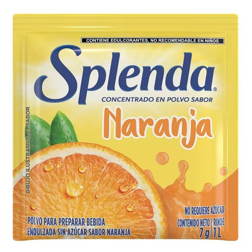 Imagen de BEBIDA SPLENDA EN POLVO NARANJA  7.00 G