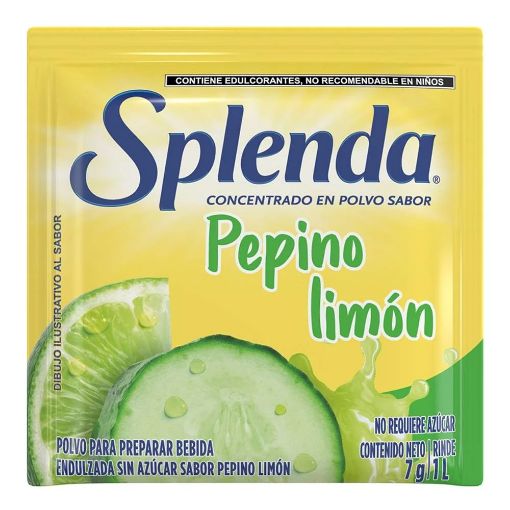 Imagen de BEBIDA SPLENDA EN POLVO PEPINO LIMÓN 7.00 G