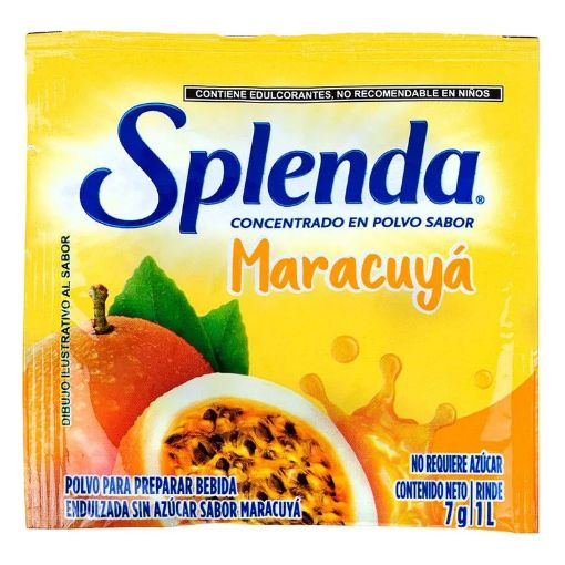 Imagen de BEBIDA  SPLENDA EN POLVO MARACUYA 7.00 G