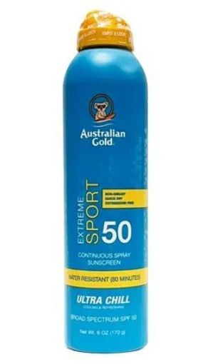 Imagen de BLOQUEADOR SOLAR AUSTRALIAN GOLD ULTRA CHILL RESISTENTE AL AGUA SPF 50 EN SPRAY 170.00 G