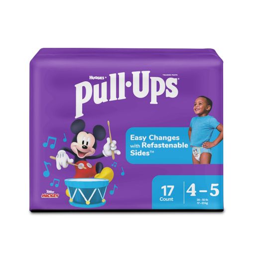 Imagen de PAÑAL HUGGIES PULL UPS DE ENTRENAMIENTO TALLA XG PARA NIÑO 4T-5T 18 UND