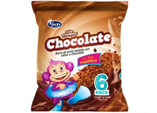 Imagen de BARRA DE CEREAL JACK'S CRISPAS CHOCOLATE 6 UND 120.00 G