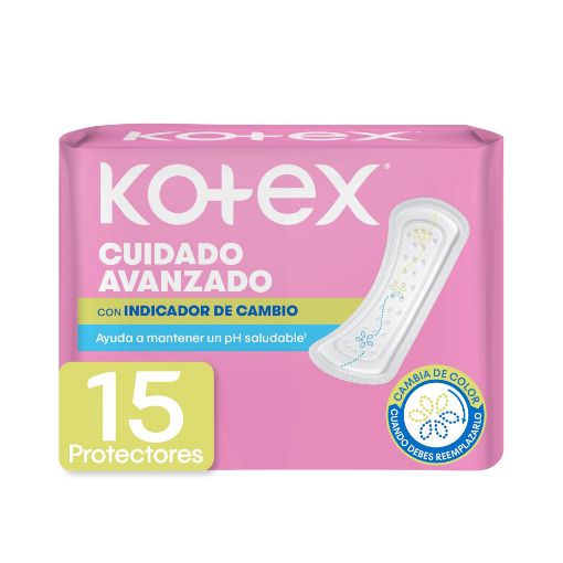 Imagen de PROTECTORES FEMENINOS KOTEX DIARIOS CON INDICADOR PH 15 und 