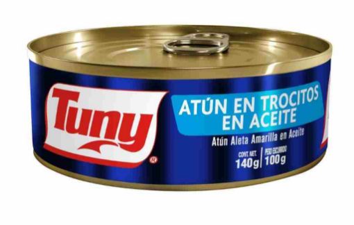 Imagen de ATÚN  TUNY TROCITOS EN ACEITE 140.00 G