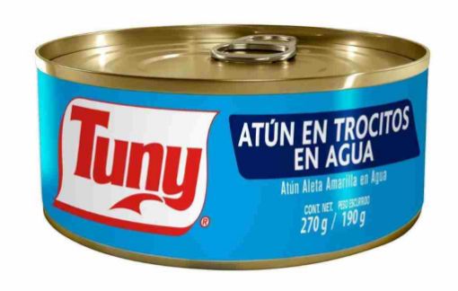 Imagen de ATÚN TUNY EN TROCITOS EN AGUA  270.00 G