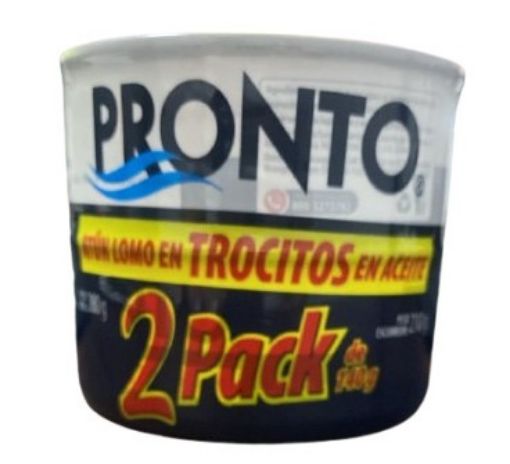 Imagen de ATÚN PRONTO LOMO EN TROCITOS EN ACEITE 2 PACK  210.00 G