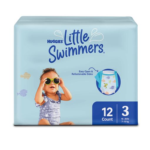 Imagen de PAÑAL HUGGIES LITTLE SWIMMERS DESECHABLE TALLA P 12 UND