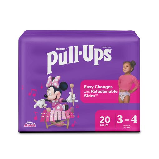 Imagen de PAÑAL HUGGIES PULL UPS DE ENTRENAMIENTO TALLA XG PARA NIÑA 3T-4T 20 UND