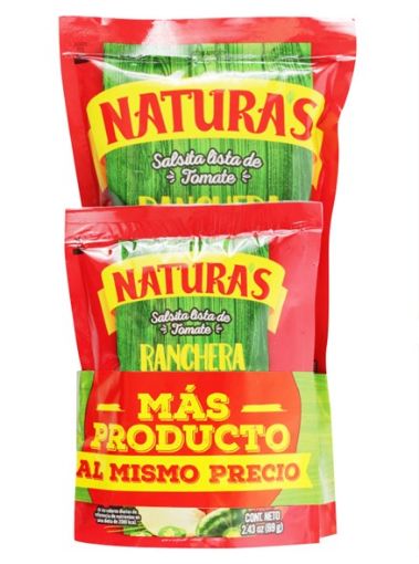 Imagen de OFERTA NATURAS 2 UND - SALSA RANCHERA 180 G + SALSA RANCHERA  69 G  