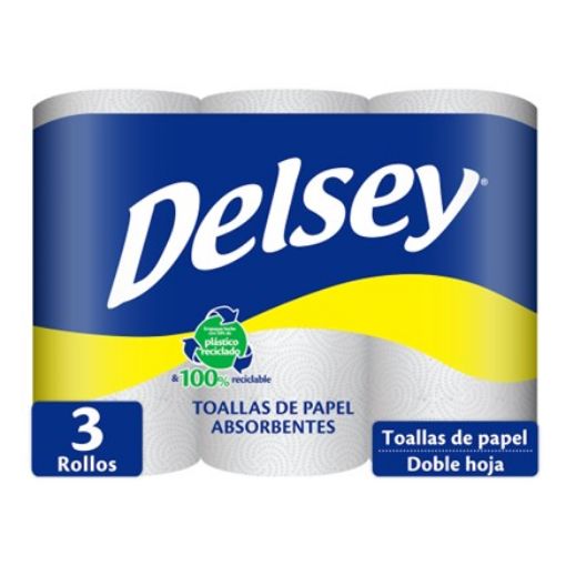 Imagen de TOALLA DE COCINA DELSEY 240 HOJAS DOBLES  3.00 UND