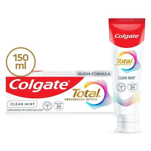 Imagen de CREMA DENTAL COLGATE TOTAL PREVENCIÓN ACTIVA WHITENING 150.00 ML