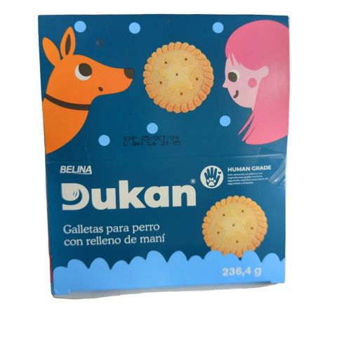 Imagen de GALLETAS PARA PERRO DUKAN RELLENO DE MANÍ 236.40 G